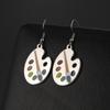 Cazador Color Palette Drop Earrings for Women Art Stainless Steel Jewelry 2026 Dangle Earring Trend Mother Gift Party