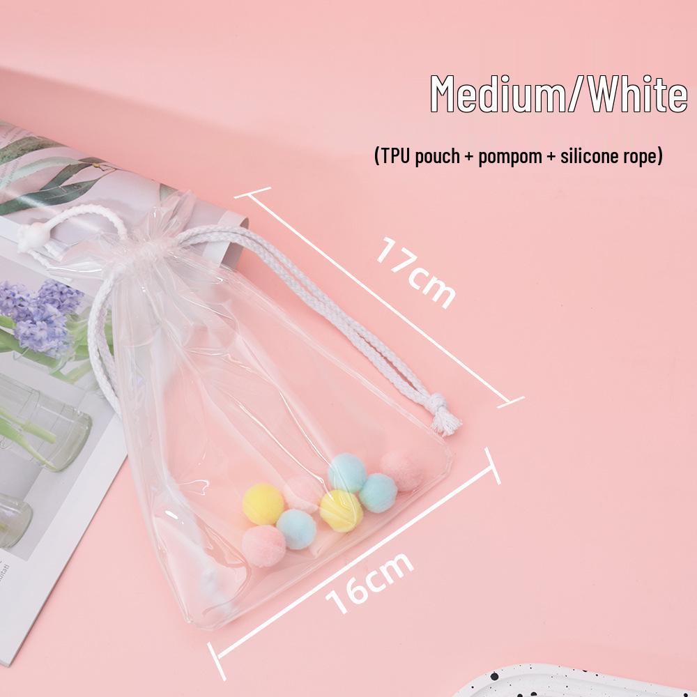 4.0 Heart Silicone Outdoor Doll Storage Case - Transparent, Dustproof, 20cm Protective Pouch