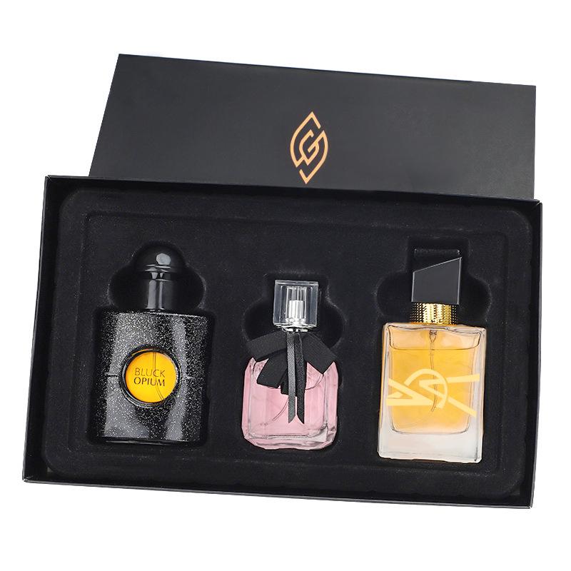 WARMKISS Women's Perfume Set: Free Woman & Black Opium Inverted Paris Trio