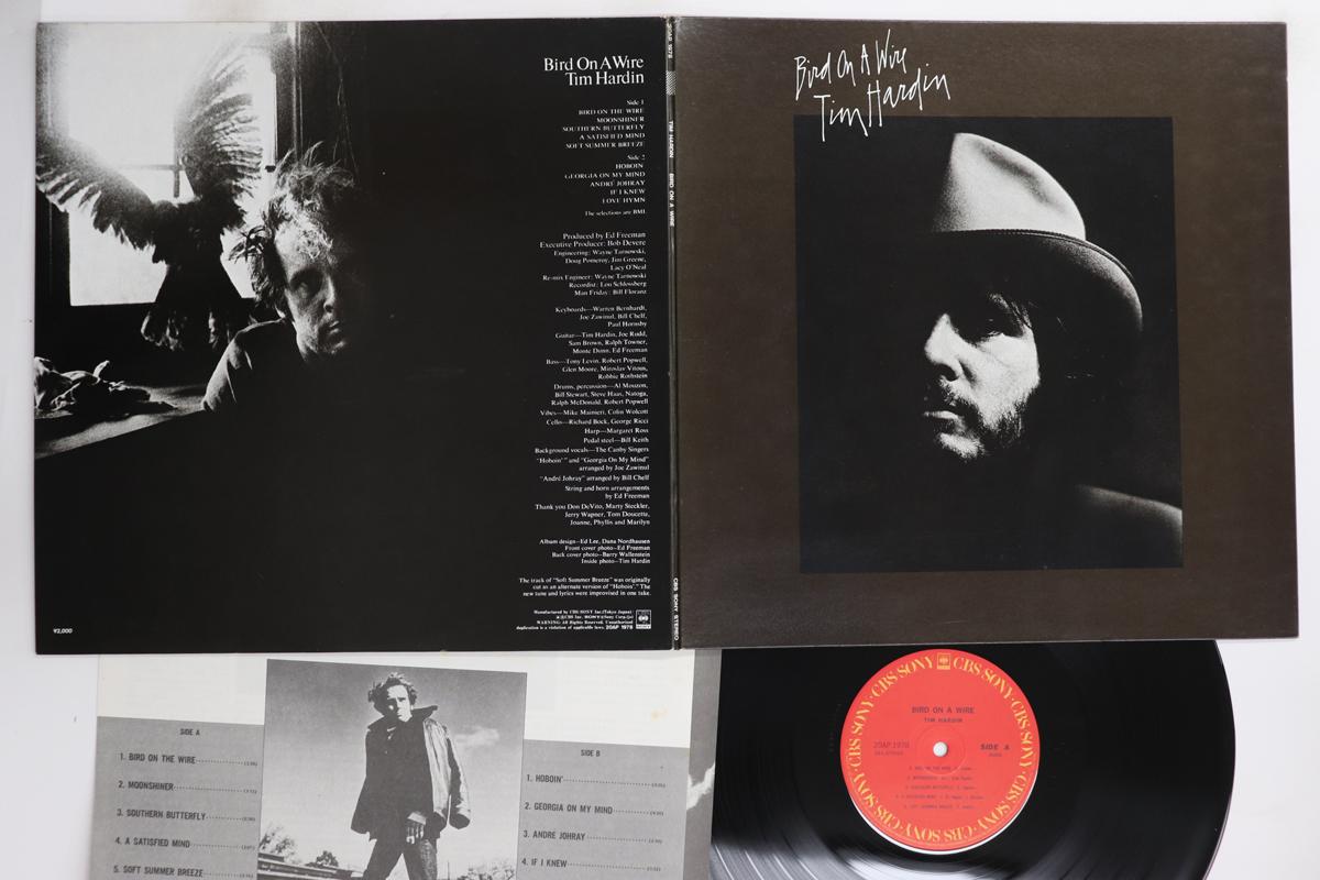 

LP Record TIM HARDIN - Bird On A Wire 20AP1978 CBS SONY 1981 Japan Country/Folk Used