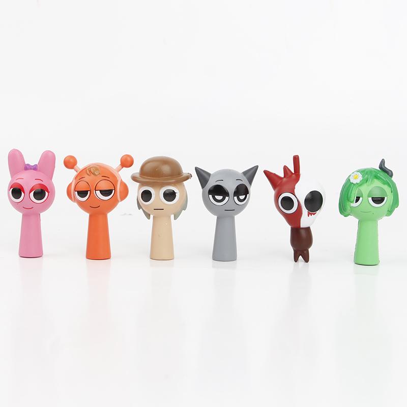 Set de 24 Piezas Figura de Acción Mini Sprunki Juguete Dibujos Animados Película Sprunki Wenda Modelo Muñeca Figuras Regalo para Niños