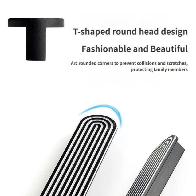 Strong Aluminum Pull Handles Simple Styles Design Cupboard Handle for Drawers & Cabinets No Tool Required for Installation