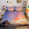 3D Digital Printing Quilt Cover Pillowcase Two or Three-piece Cruise Series Polyester