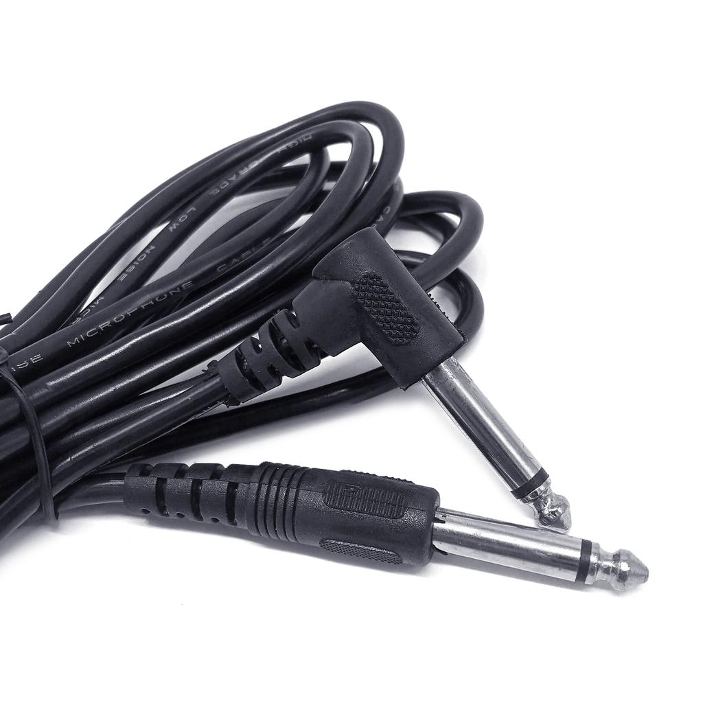 6.35mm 3 Meter 5 Meter Guitar Bass Noiseless Cable 1/4 Inch Mono Jack Plug Guitar Lead Amp Cable Straight To Right-Angle