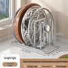 Stainless Steel Kitchen Lid & Cutting Board Storage Rack