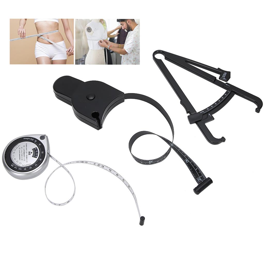 Paquímetro de Gordura Régua de Medição Corporal Fita Métrica para Medição de Cintura Perna Braço Ferramentas de Medição