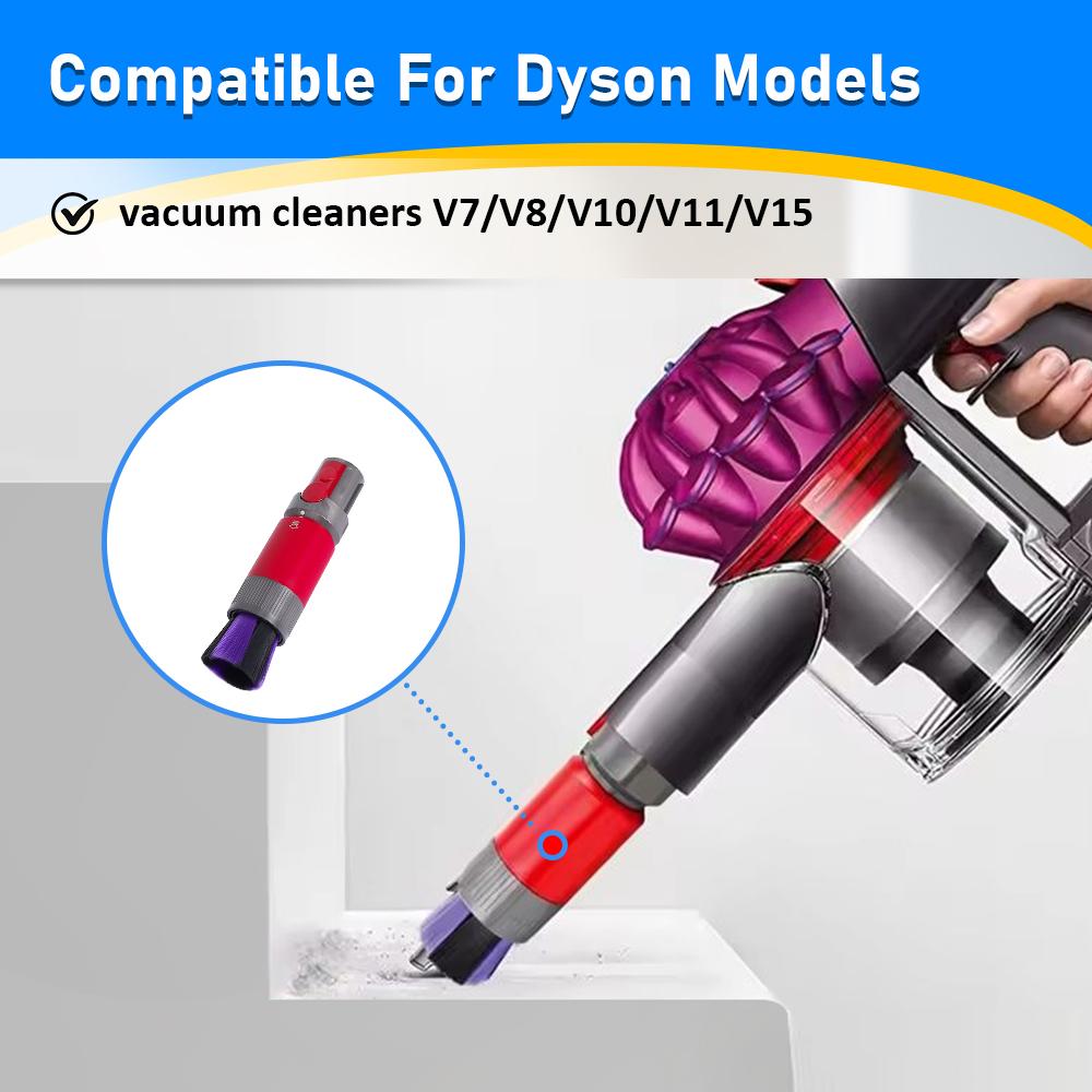 Vacuum Traceless Soft Brush Head Part For Dyson V7 V8 V10 V11 V12 V15 Vacuum Cleaner Universal Suction Head Accessories