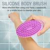 Soft Silicone Brush Wash Bath Shower Exfoliating Skin Fit For Baby Adult Bath Shampoo Head Massage Brush Supplies Siliconebrush XYZ
