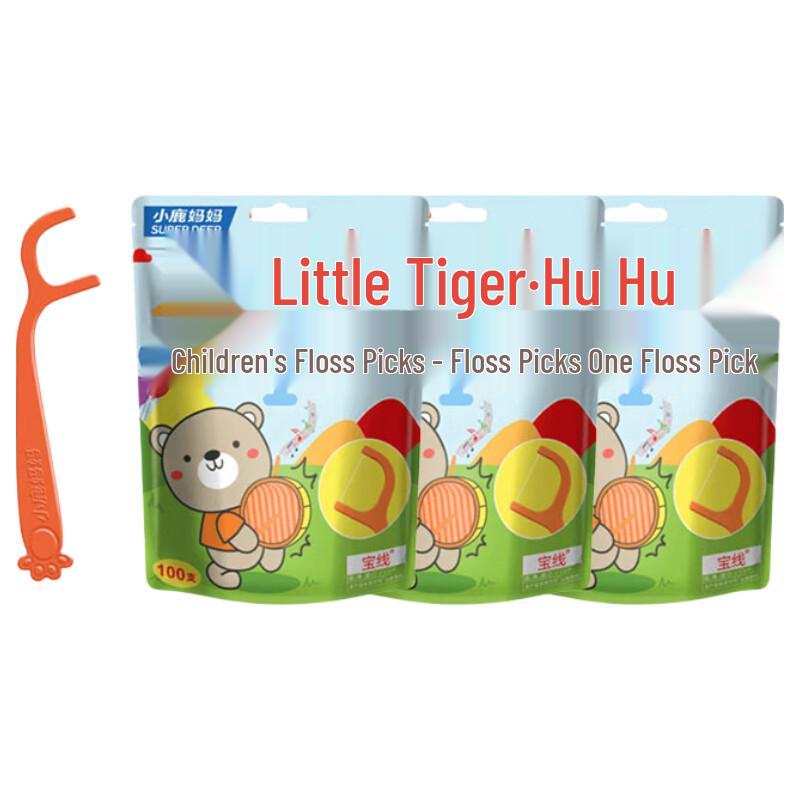 Deer Mother Children's Bear Dental Floss Sticks