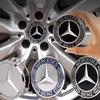 2025 Hot For Mercedes Benz 4PCS 75mm Car Wheel Center Hub Caps Cover for Mercedes Benz B/C/E/S Class A Class C200L GLC GLK CLA W