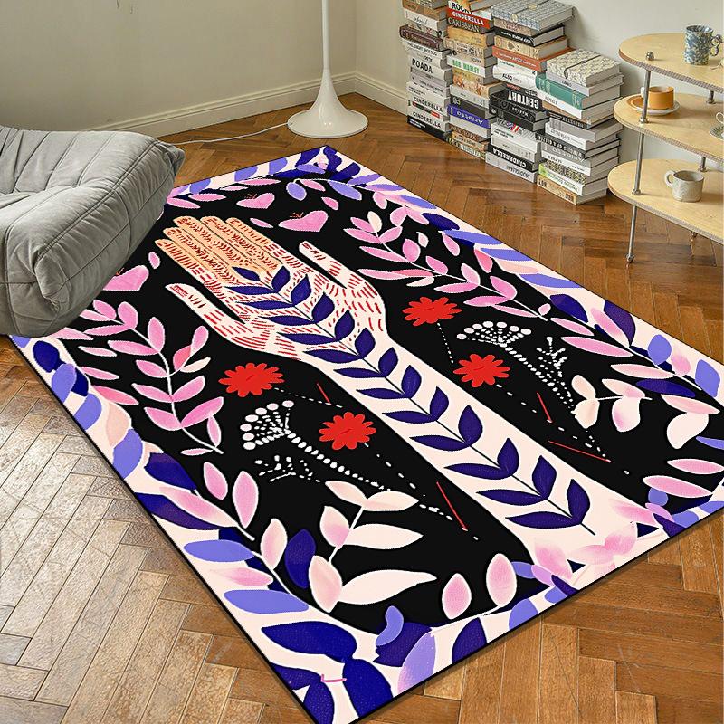 Home Decoration Abstract Carpet Modern TG Trend Large Carpets Study Room Soft Floor Mat Anti Slip Living Room Bedroom Decor Rug