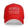 MAGA Make Albo Go Away  Outfit Unisex Women Baseball Caps  Trucker Hat Retro Outdoor Headwear Adjustable Fit Snapback Cap