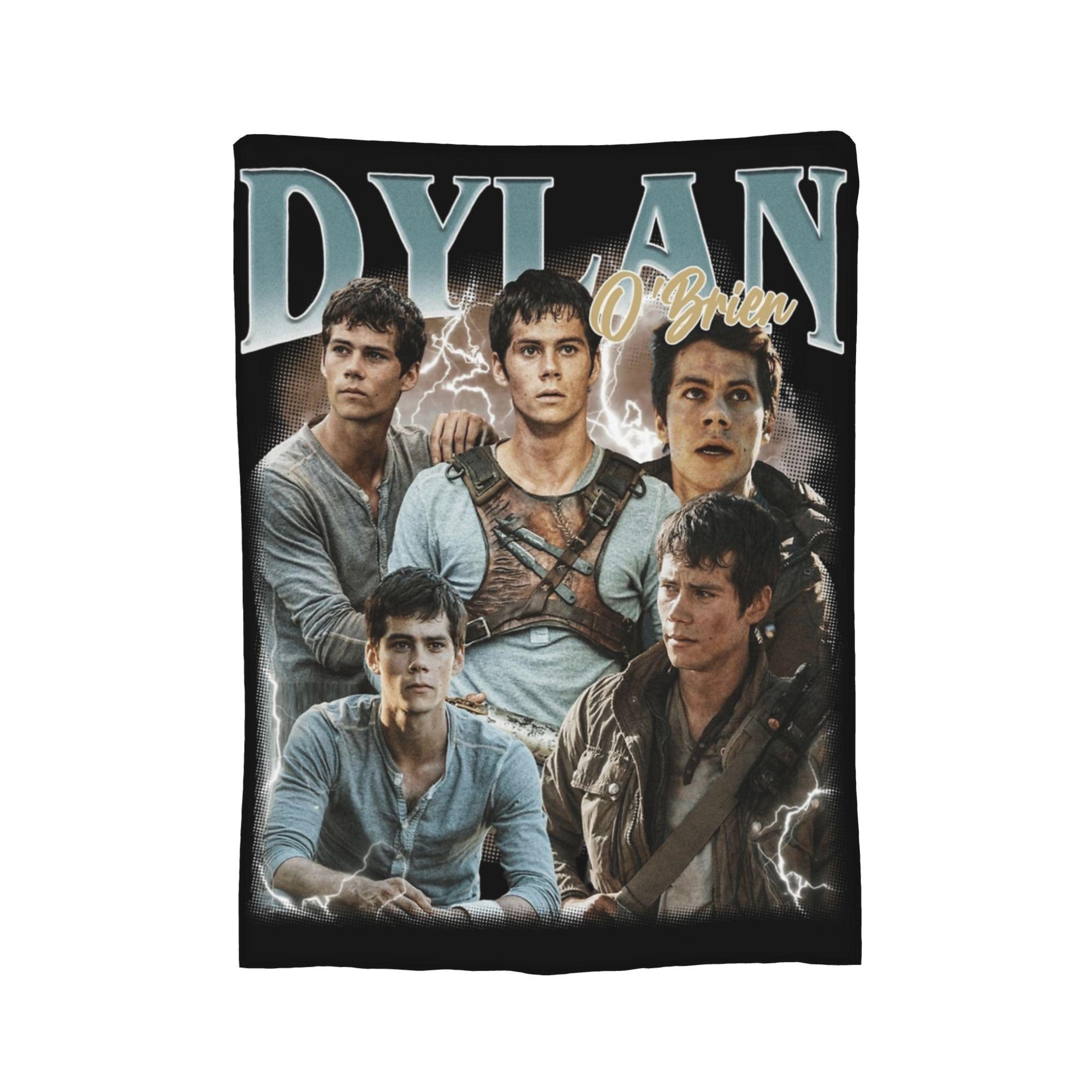 Vintage Dylan Obrien Maze Runner O Brien Blankets Flannel Winter Super Soft Throw Blanket for Sofa Outdoor Bedspread Size: 75*100cm, Weight: 230 GSM