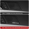 3D Aluminum Car nlux7o Logo Speaker Emblem Badge Sticker For  nlux7 A3 A4 A5 A6 A7 A1 Q2 Q4 Q3 Q5 Q7 Q8 S3 S4 S5 S6 TT Accessories