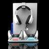 PS5 Pro/Slim Ultra-Thin RGB Cooling Base & Controller Charging Dock with Game Disc Rack