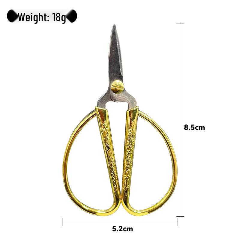 

Мини-ножницы из нержавеющей стали с драконом и фениксом: Острые, Заостренные, для Резки Лент и Ниток