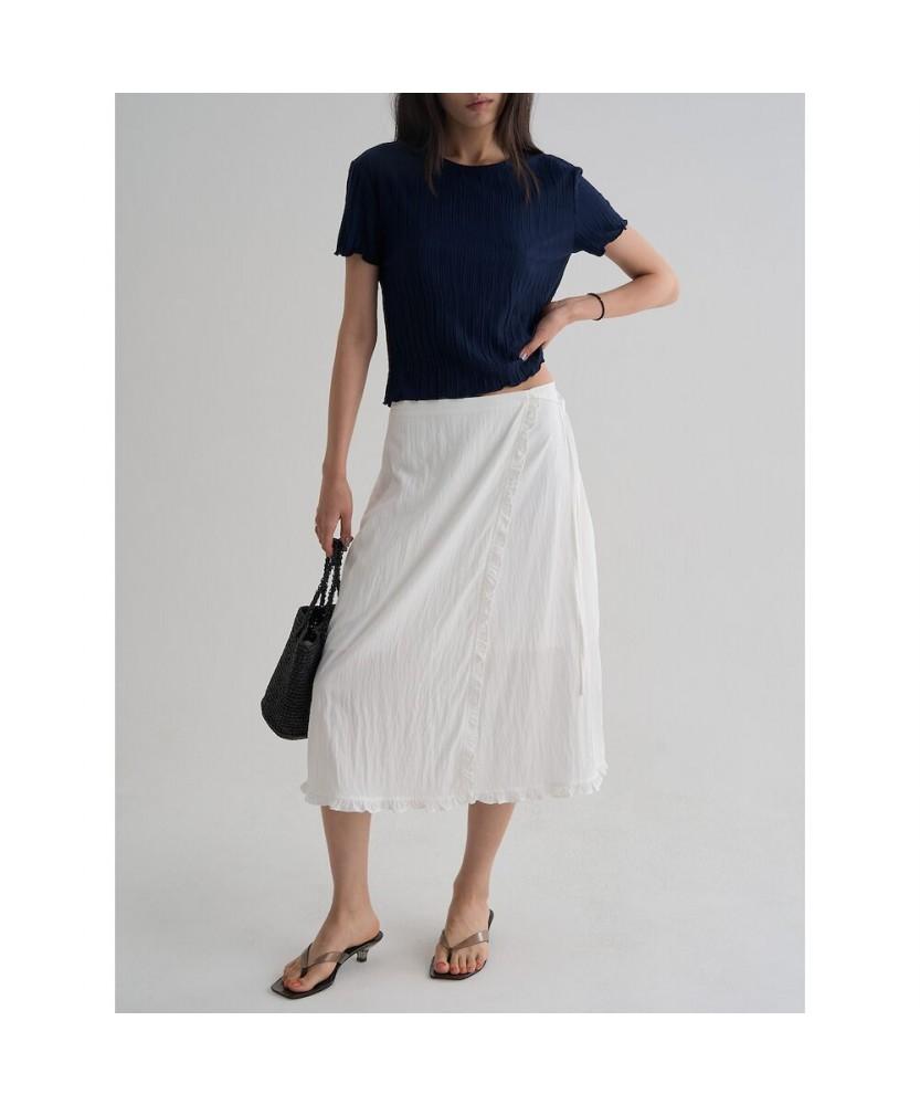 8SECONDS Frill Wrap Skirt White