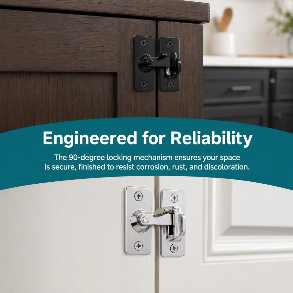 Stainless Steel Door Lock Multi-functional Cabinet Lock Versatile Toggle Latch Home