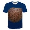 Summer Round Neck 3D Animal Print Top Fashionable Casual Short Sleeved Men's T-shirts