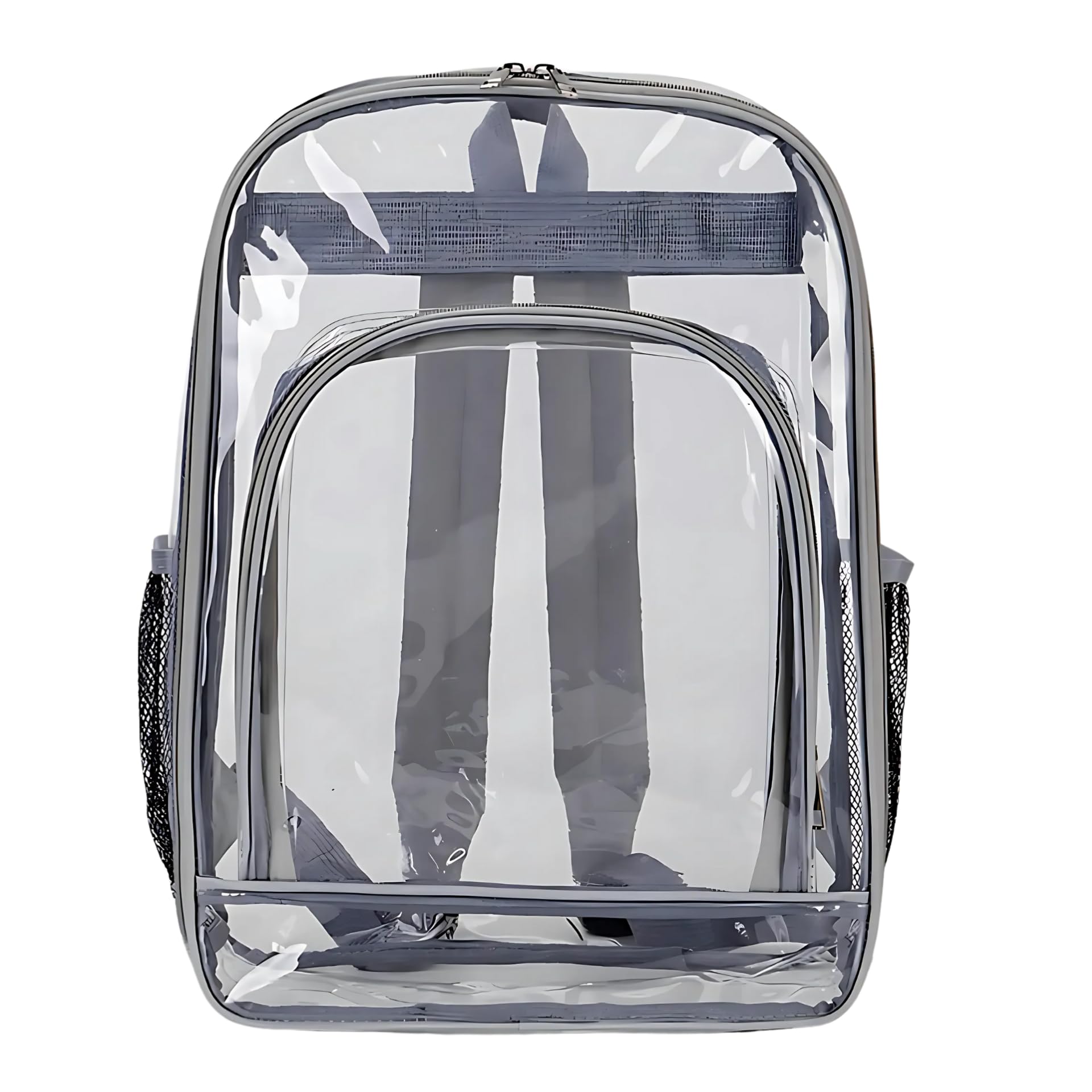 Bubu Ohana Clear Skeleton Backpack, Perfect for Showing Off Your Own Favorites, Perfect for Pool, Beach, Nap, Gym, Spring, Summer, Fall, and Winter.