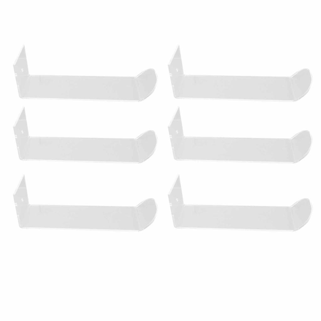 6 Stück Klebehuthaken Minimalistische Acryl-Wandhuthalter Dekorative Huthalter Aufbewahrungsorganizer für Baseballkappe