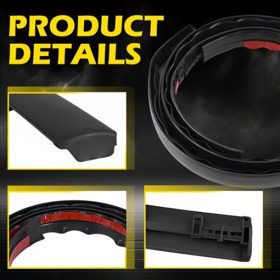 Black Roof Top Trim Molding Drip Sealing Strip Kit For 2005-2015 Toyota Tacoma