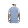 Adidas Originals X Bogey Boys Collaboration SS23 Striped Casual Short Sleeve Polo Shirt Men Polo Shirts Blue IB6665