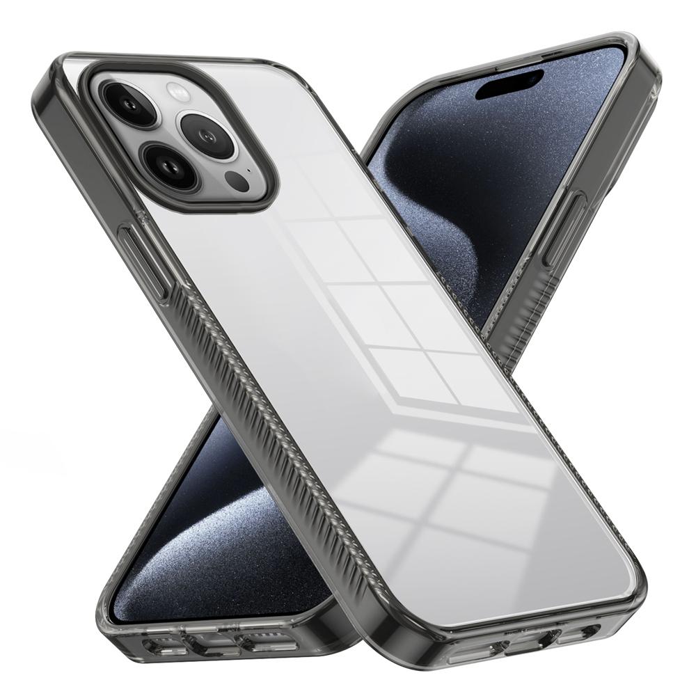 KEYSION Transparent Case for iPhone 12 Pro Max Soft TPU+PC Anti-slip HD Clear Shockproof Phone Cover for iPhone 11 Pro Max