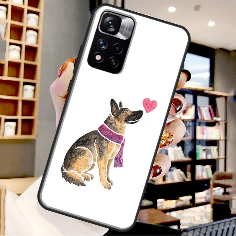 

Мультяшный чехол с немецкой овчаркой для Xiaomi Redmi Note 12 11 10 9 8 Pro Note 12S 11S 10S 9S Чехол для Redmi 9 10 12 C Redmi Note 9 Pro
