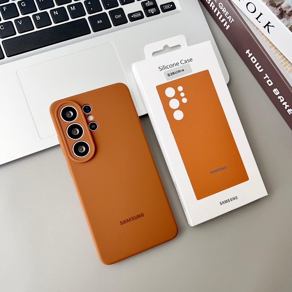 Original For Samsung S26 S25 Ultra S26 Case High Quality Liquid Silicone Cover Samsung S26 S25 Plus S24 Protector Shell & Box