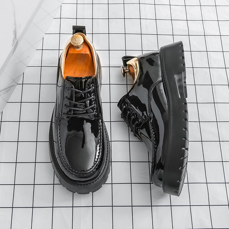 

Мода Роскошь Формальный Бизнес Свадебное Платье Обувь Толстая Подошва Противоскользящая Ноская Повседневная Обувь Британский Стиль Мужская Кожаная Обувь Оксфорды 46 чёрный