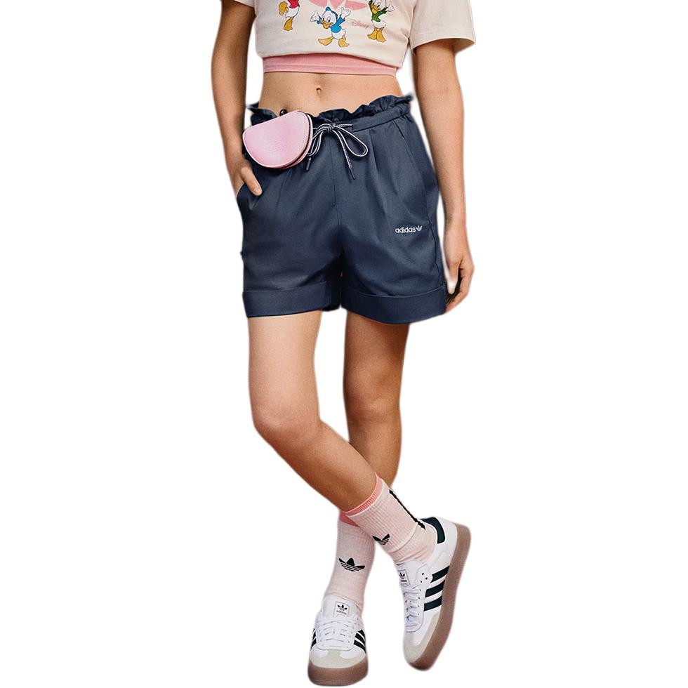adidas Originals X Disney Co-Branded HdL Shorts Klassiek Comfort Atletische Casual Shorts Dames Onderkleding Blauwgroen JP1433