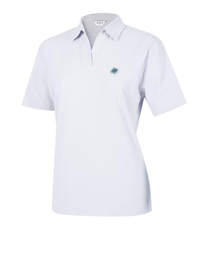 2ELA [2Pack] Women'S Prio Sorona Open Collar Short Sleeve Polo Shirt 5 Colors (Type B)