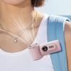 Portable Clip-on Fan Handheld Mini Fan USB Rechargeable Ice Cooling Personal Fan for Outdoor Office Travel Summer Cooling Device