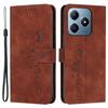 For Realme Note 60x 4G/C63 4G/C61 4G/Note 60 Case Wallet Imprinted PU Leather Phone Stand Cover