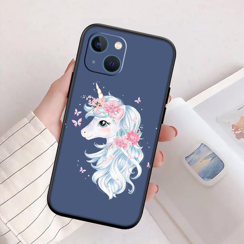 RP14 Cartoon Unicorn New High-End Shell Phone Case for Redmi Note 13 14 Pro+ Plus A3 A3X 13X 13C 13R 14S 14C 14R