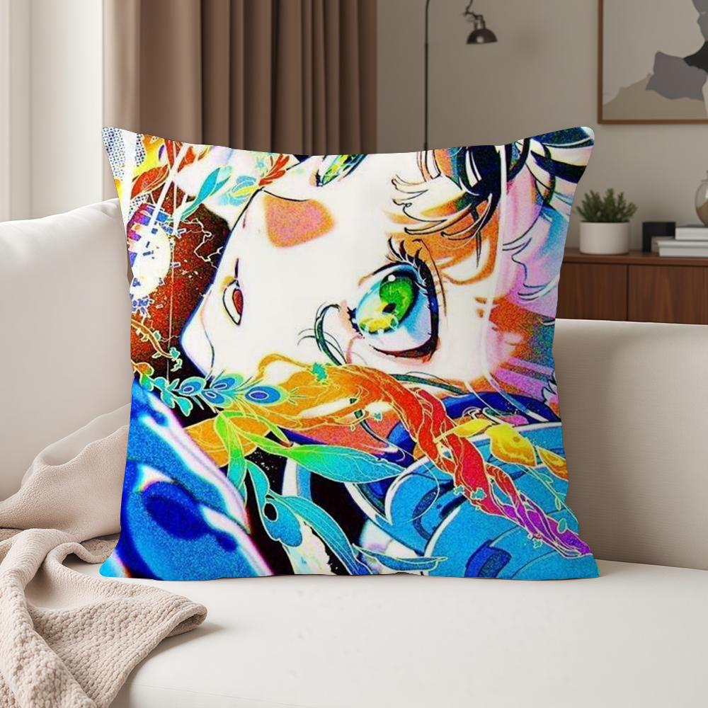 Aesthetic Art Y-yoneyama Mai Pillow Case Suitable For Bedrooms Living Rooms Cars Home Decoration