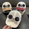 Children's Sun Protection Hat Summer Duck Tongue Mesh Hat with Sunglasses Baseball Cap Korean Version Sun Hat