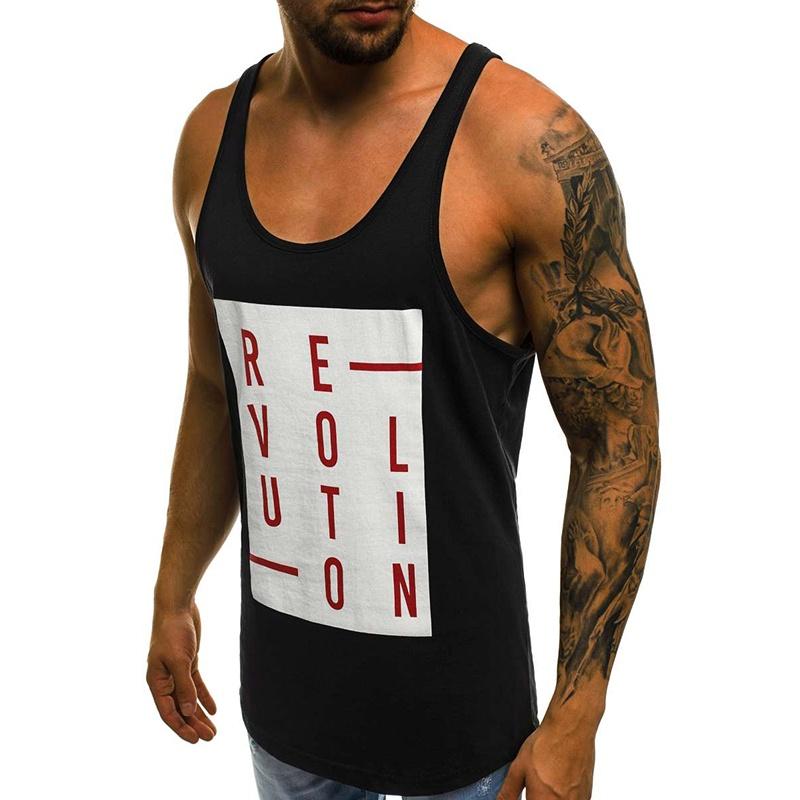 Premium Men's Casual Sleeveless Tank Tops With Square Neck Sports Undershirt