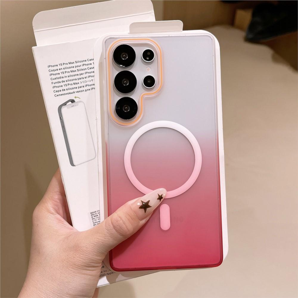 Gradient Color Matte Clear For Magsafe Wireless Charge Case For Samsung Galaxy S26 Plus S25 S24 S23 S22 Ultra Magnetic Cover
