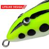 Topwater Frog Lures Lifelike Silicone Bass Bait Kit Floating Frog Lures for Fishing Pike Snakehead Salmon Trout & Catfish