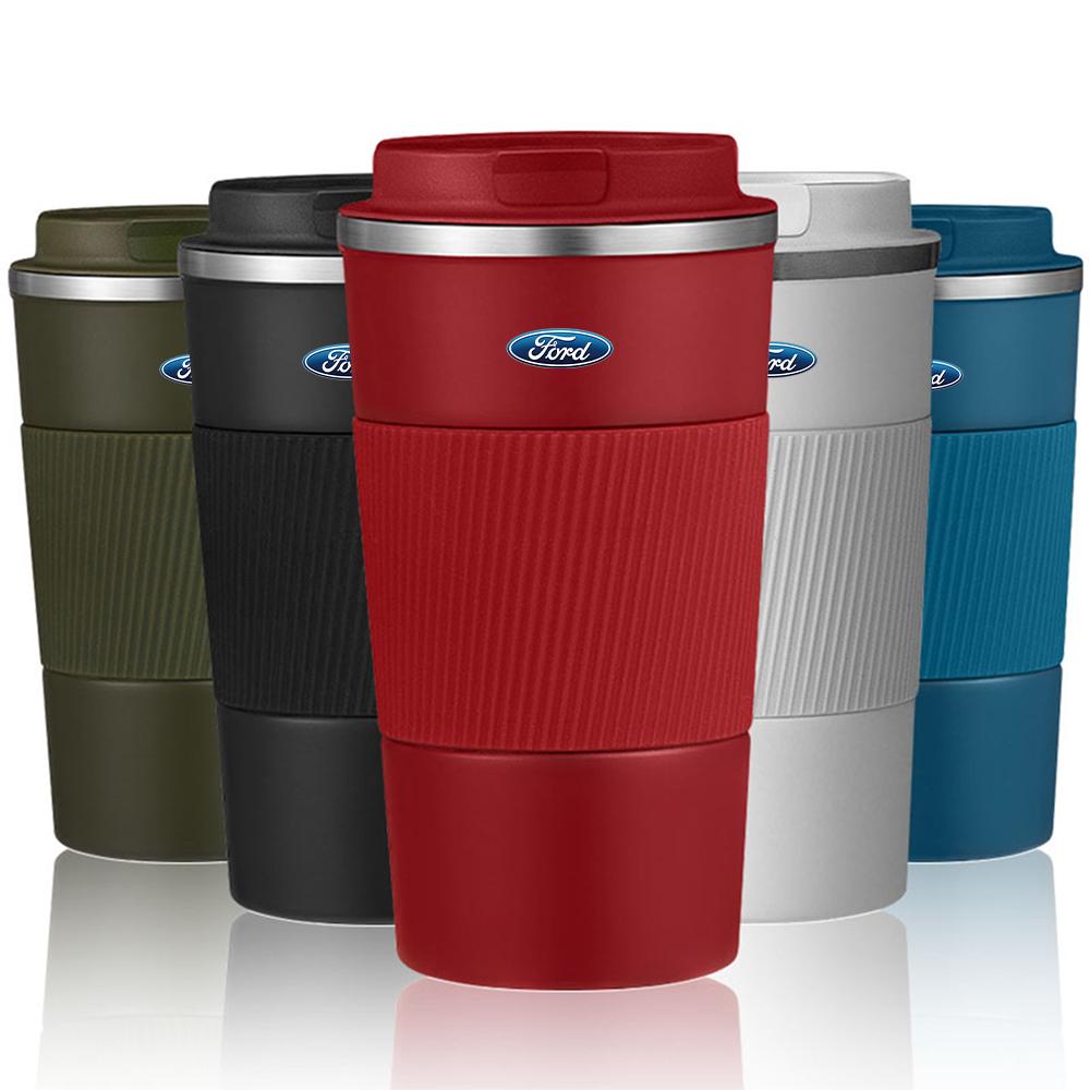 For Ford F MK4500ml Stainless Steel Coffee Tumbler Thermos Cup Portable Travel Thermal Mug For Ford Fiesta Mondeo Fusion Explorer Escape Edge
