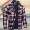 Herren Herbst und Winter Plaid Verdickte Baumwollkleidung Langärmeliges, lockeres, warmes Hemd
