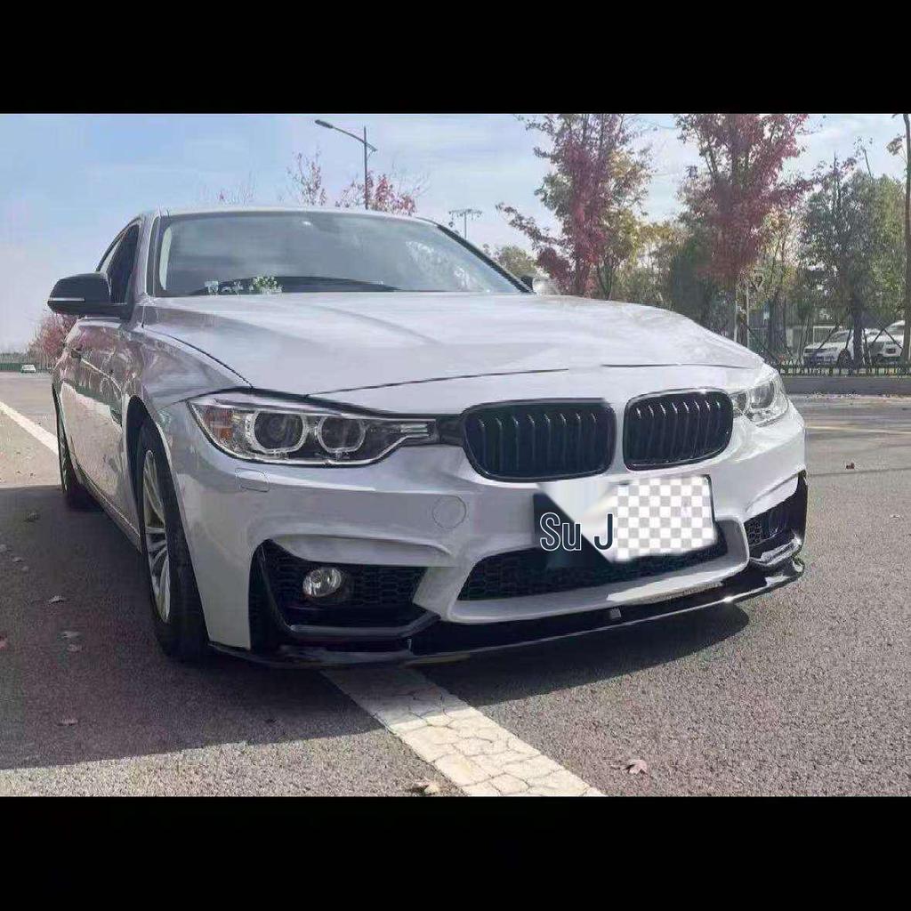 BMW 3 Series F30/F35 M3/MP Style Front Lip Spoiler Carbon Fiber Pattern Kit