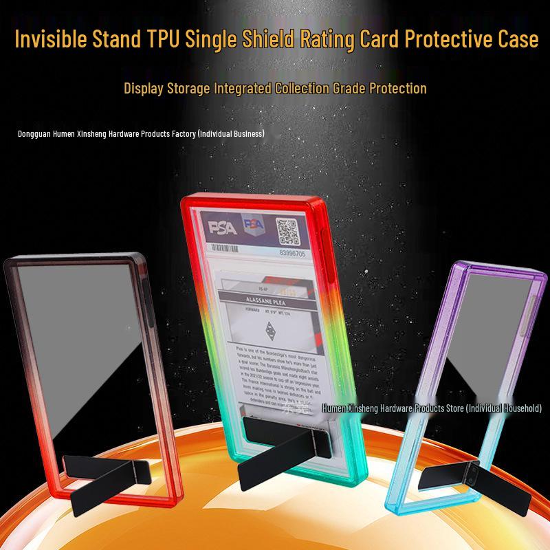 TPU Silicone Protective Case for PSA Graded Pokémon Star Collector Cards with Backplate