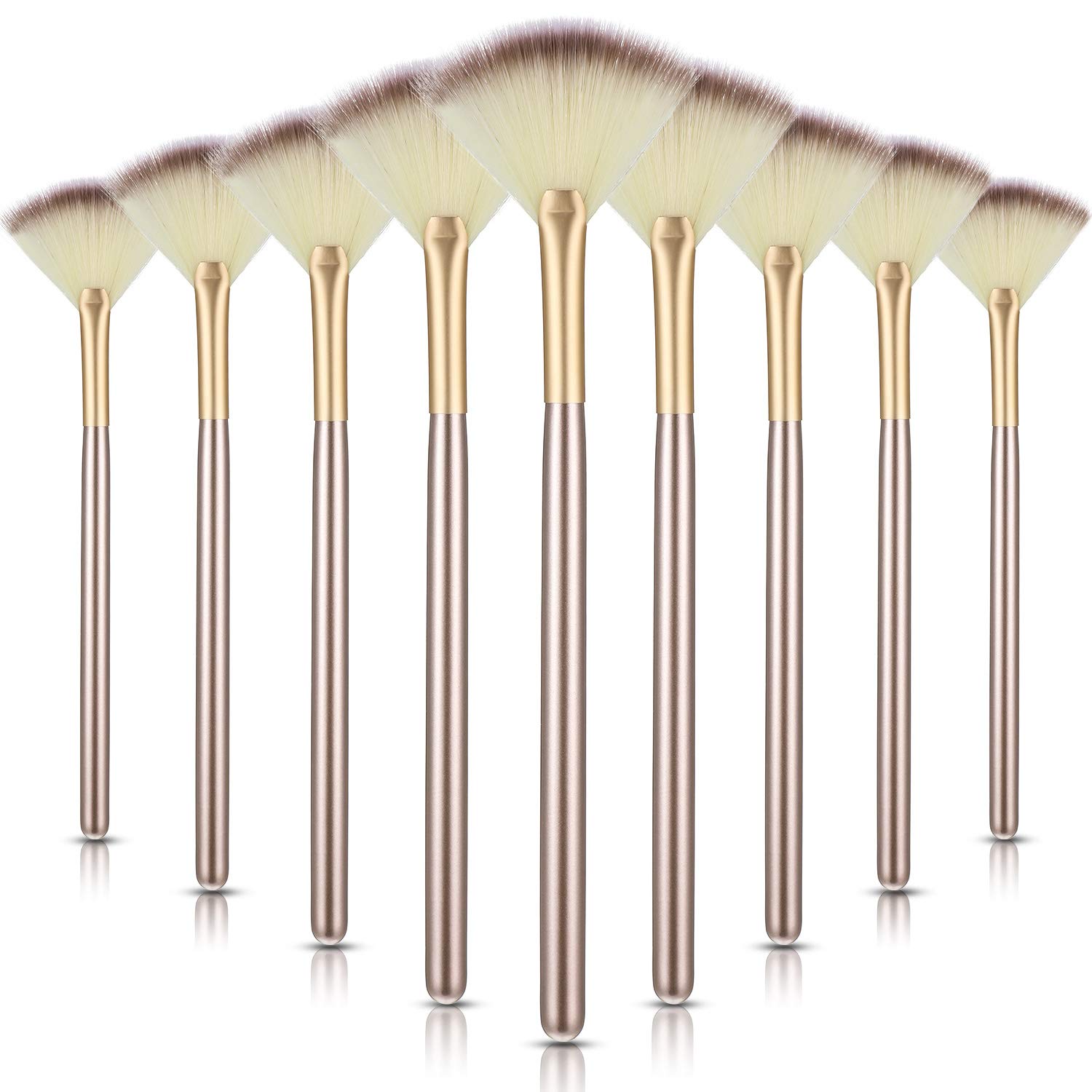 Customized logo Facial Fan Mask Brushes Soft Facial Applicator Brushes Mud Cream Acid Peel Mask Brushes розовый