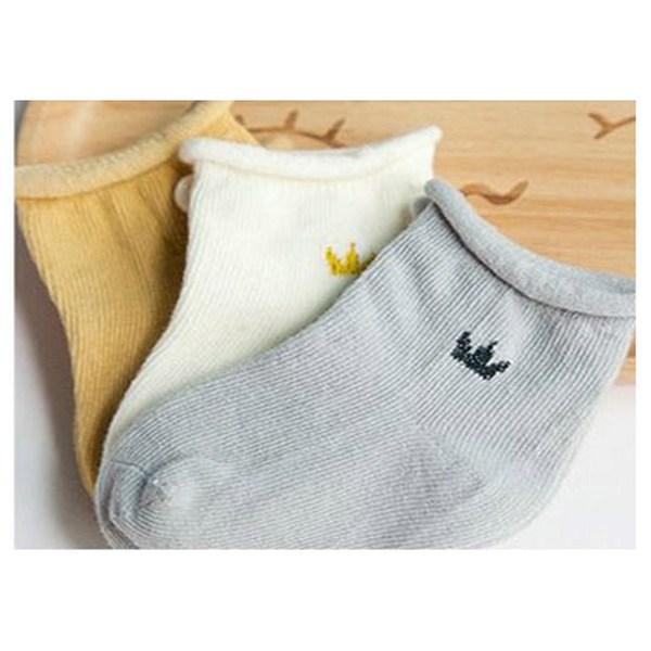 MK Boys' Basic Crown Socks 3-piece Set, Korean Baby Products