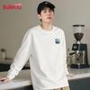 Baleno Men's Heavyweight Cotton Relaxed Fit Long-Sleeve T-Shirt