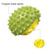 Squeaky Durian Dog Toy Spiky Durian Dog Chew Toy Teeth Cleaning Toy for Aggressive Chewers Outdoor Training Fetch Game