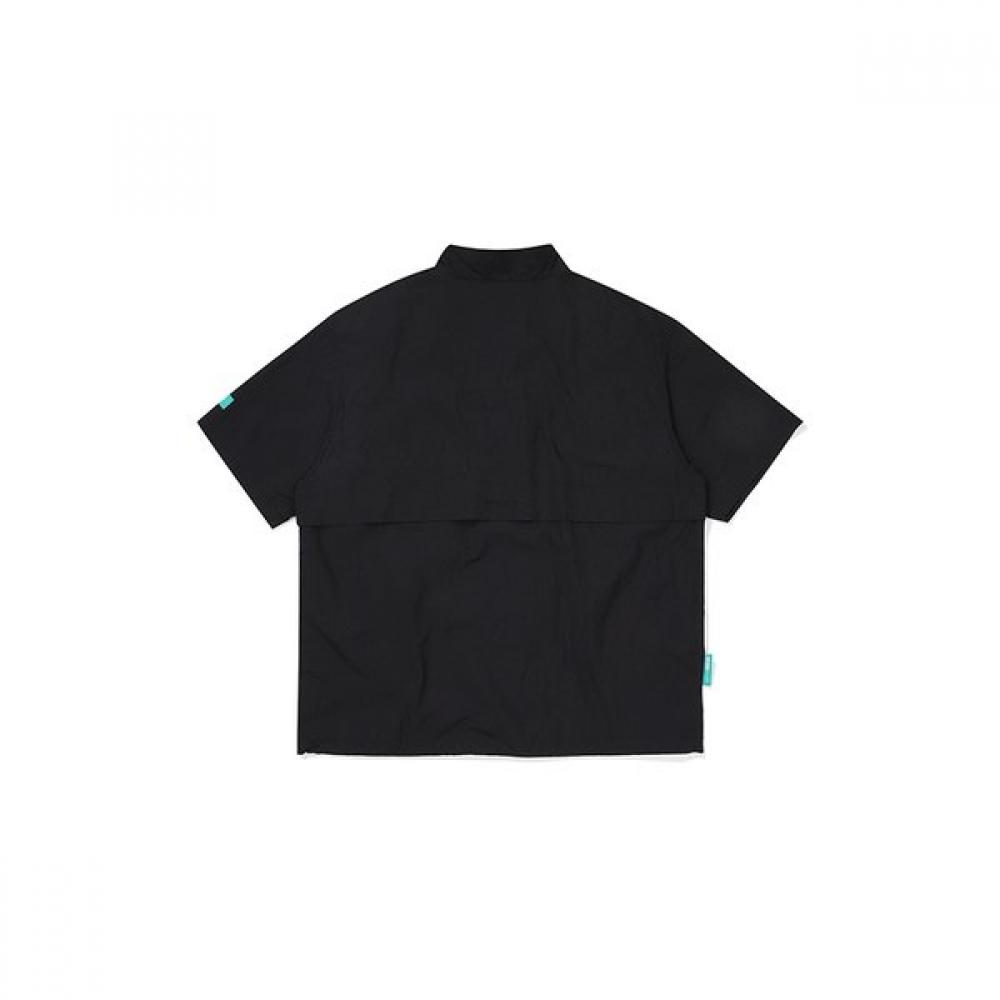 Bbc Earth Short Sleeve Anorak  Black    Patch Pocket 23ss